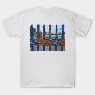 Entrance to the old gas works, Heworth, York, England T-Shirt